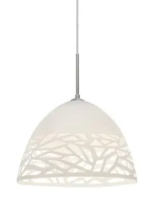 Kiev One-Light Pendant in Satin Nickel