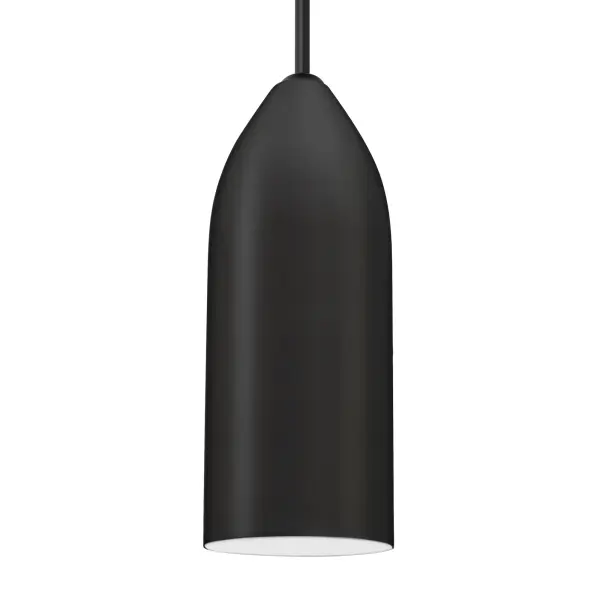 Lindy Pendant in White with Black Finish