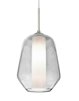 Link LED Pendant in Satin Nickel