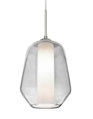Link LED Pendant in Satin Nickel