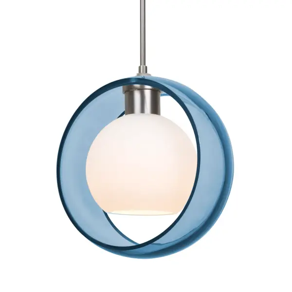 Mana Blue/Opal Double Glass Pendant