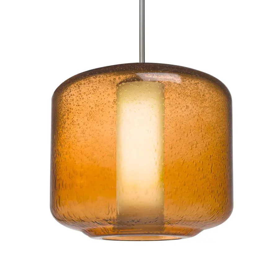 Niles 10 Amber Bubble with Opal Pendant