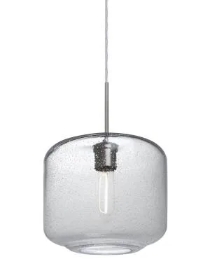 Niles One-Light Pendant in Satin Nickel