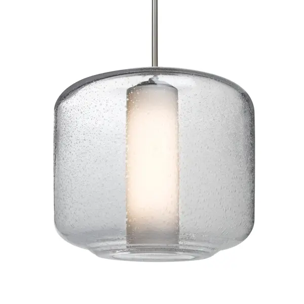 Niles 10 Clear Bubble with Opal Pendant