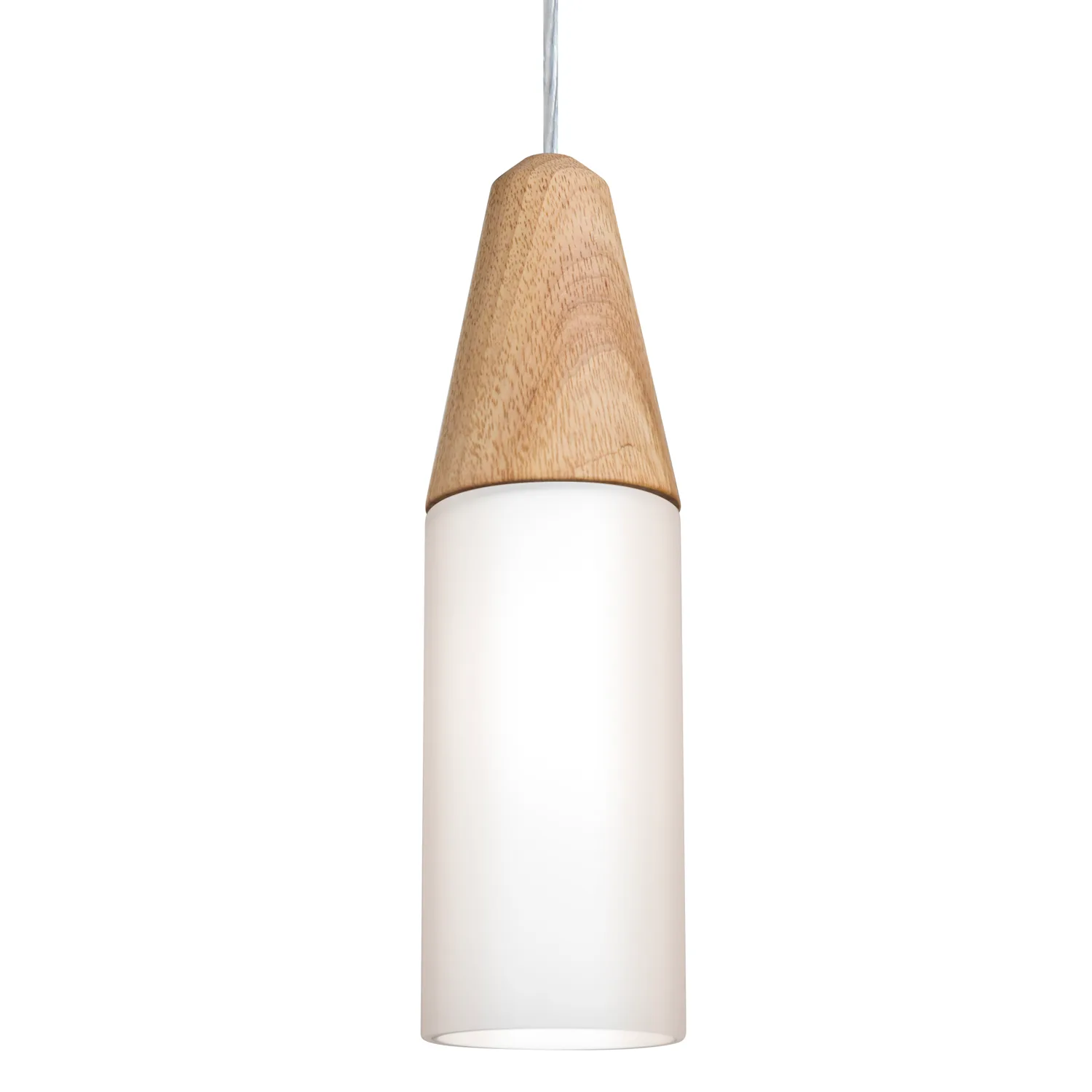Nini Natural Pendant with Opal Glass