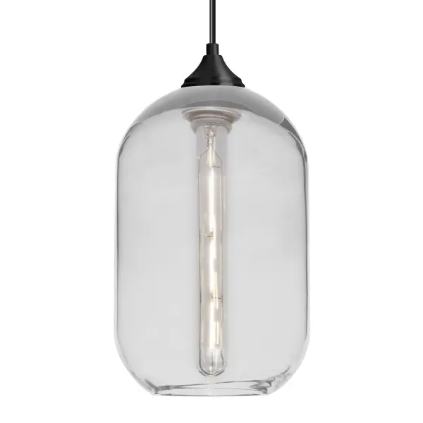 The Omega 12 combines artisanal blown glass craftsmanship with modern design. Its clear cylinder creates stunning light refraction and sparkle, making it equally at home in classic or contemporary outdoor settings.