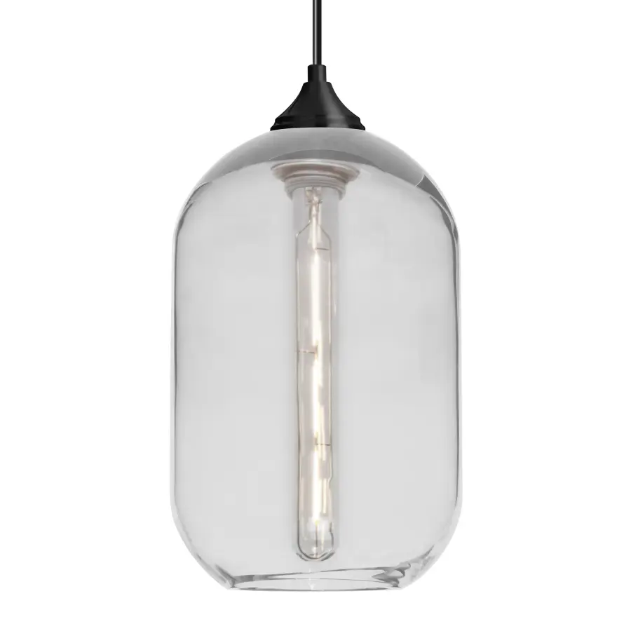 Omega 12 Clear Glass Outdoor Pendant
