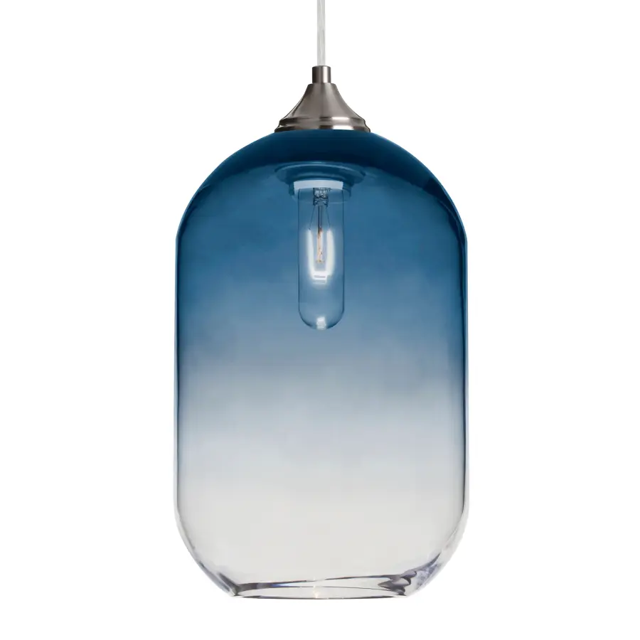 Omega 12 Steel/Clear Gradient Pendant - Image 1