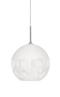Rocky One-Light Pendant in Satin Nickel