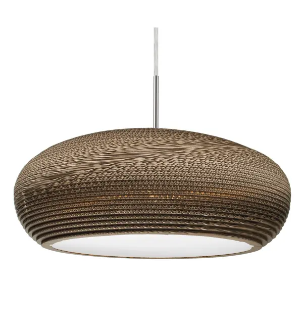 Venus Corrugated Cardboard Pendant Light - Image 1
