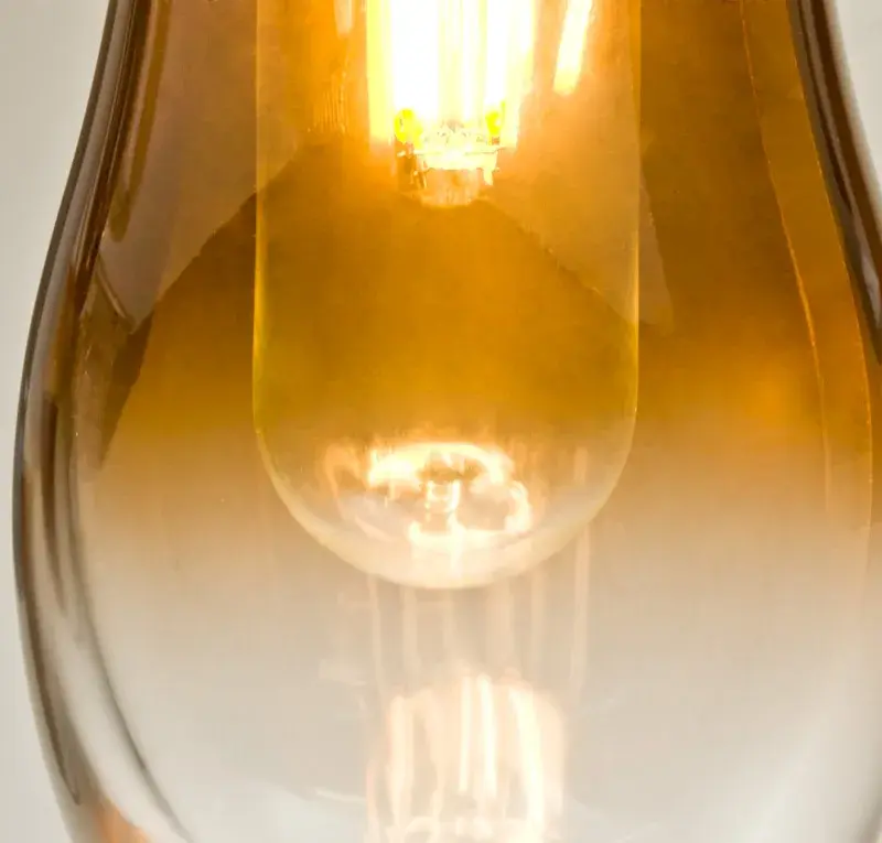 Wish Amber/Clear Teardrop Pendant - Image 2