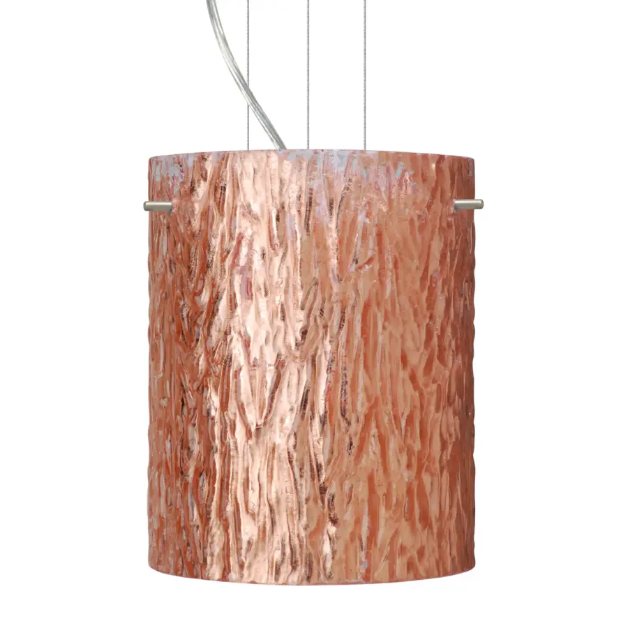 Tamburo 8 Stone Copper Foil Pendant