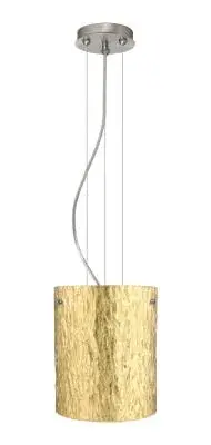 Tamburo One-Light Pendant in Satin Nickel