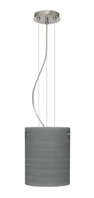 Tamburo One-Light Pendant in Satin Nickel