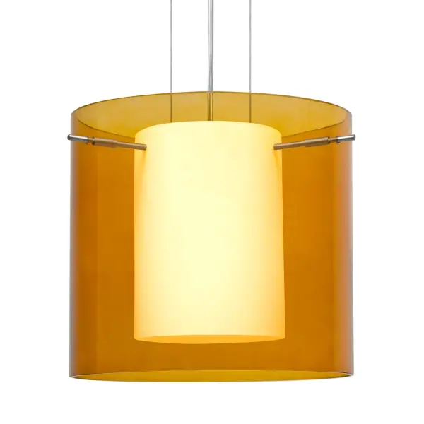 Pahu 12 Pendant - Transparent Armagnac/Opal