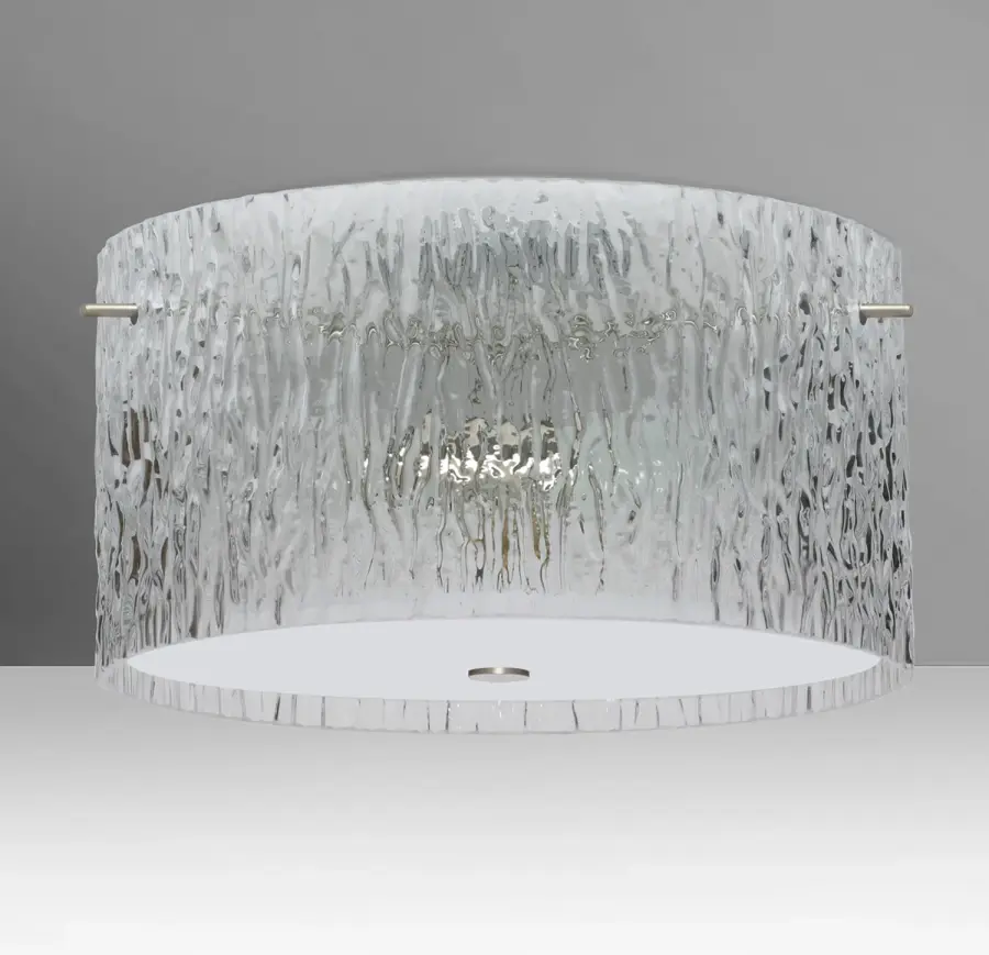 Tamburo 16 Clear Stone Semi-Flush Mount
