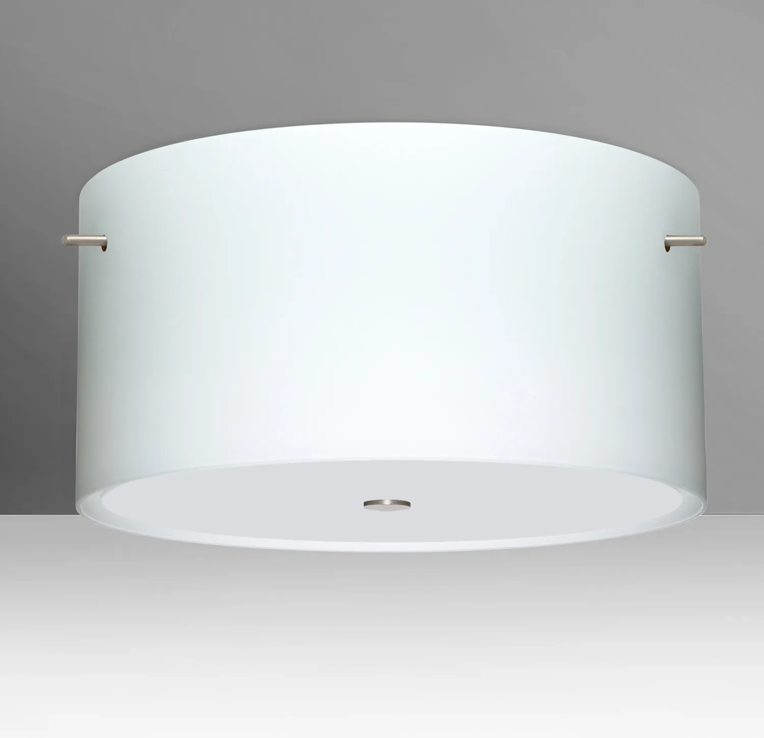 Tamburo 16 Opal Matte Semi-Flush Mount