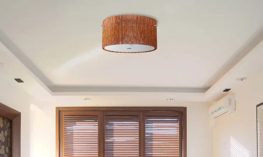 Tamburo 16 Stone Copper Foil Semi-Flush Mount - Image 2