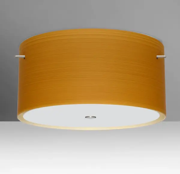 Tamburo 16 Oak Semi-Flush Mount