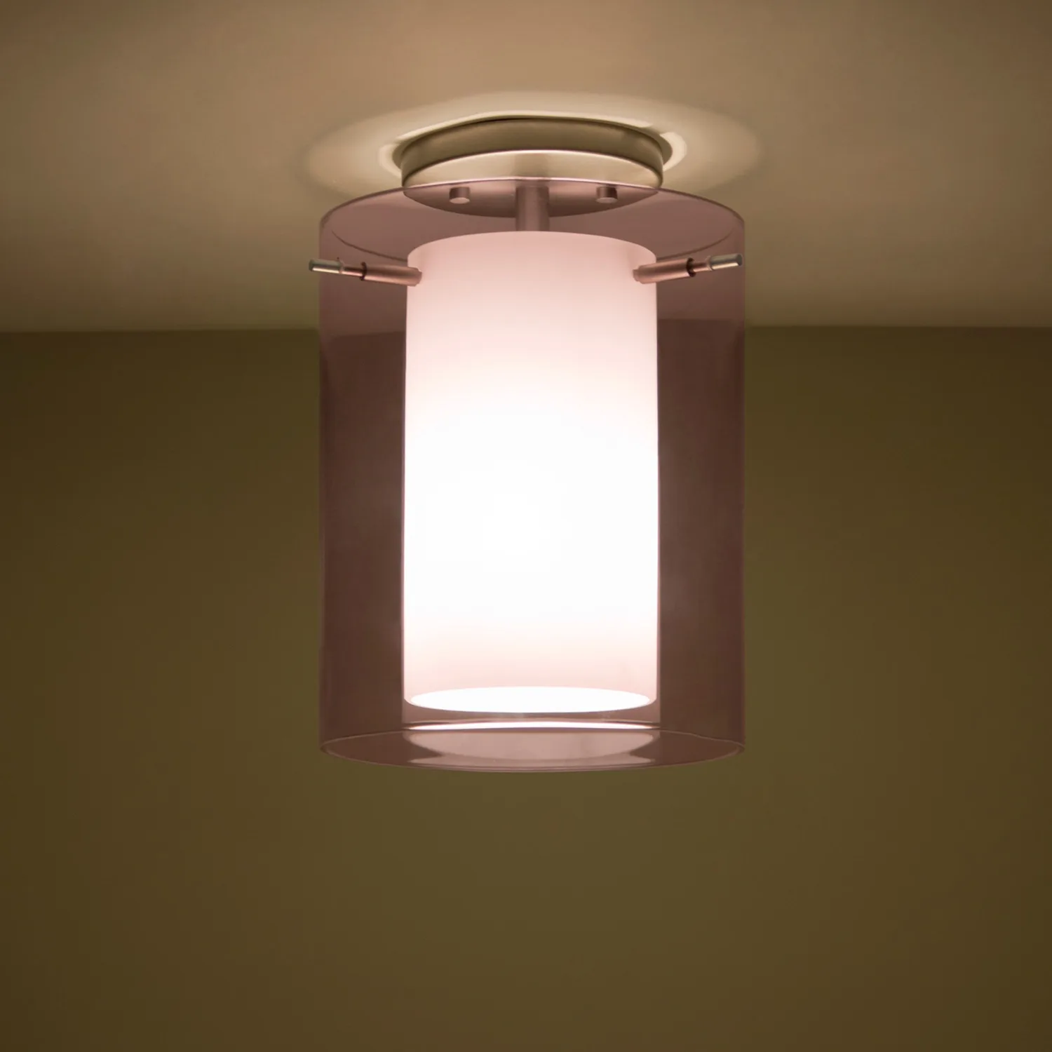 Pahu 8 Semi-Flush Mount - Amethyst/Opal