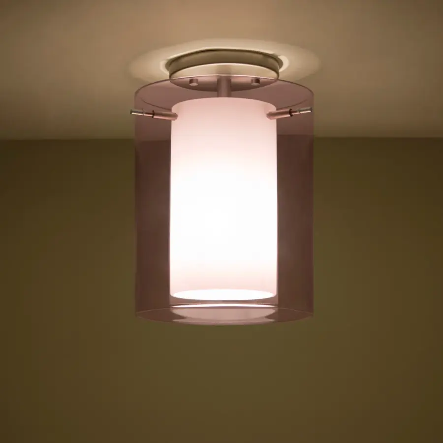 Pahu 8 Semi-Flush Mount - Amethyst/Opal