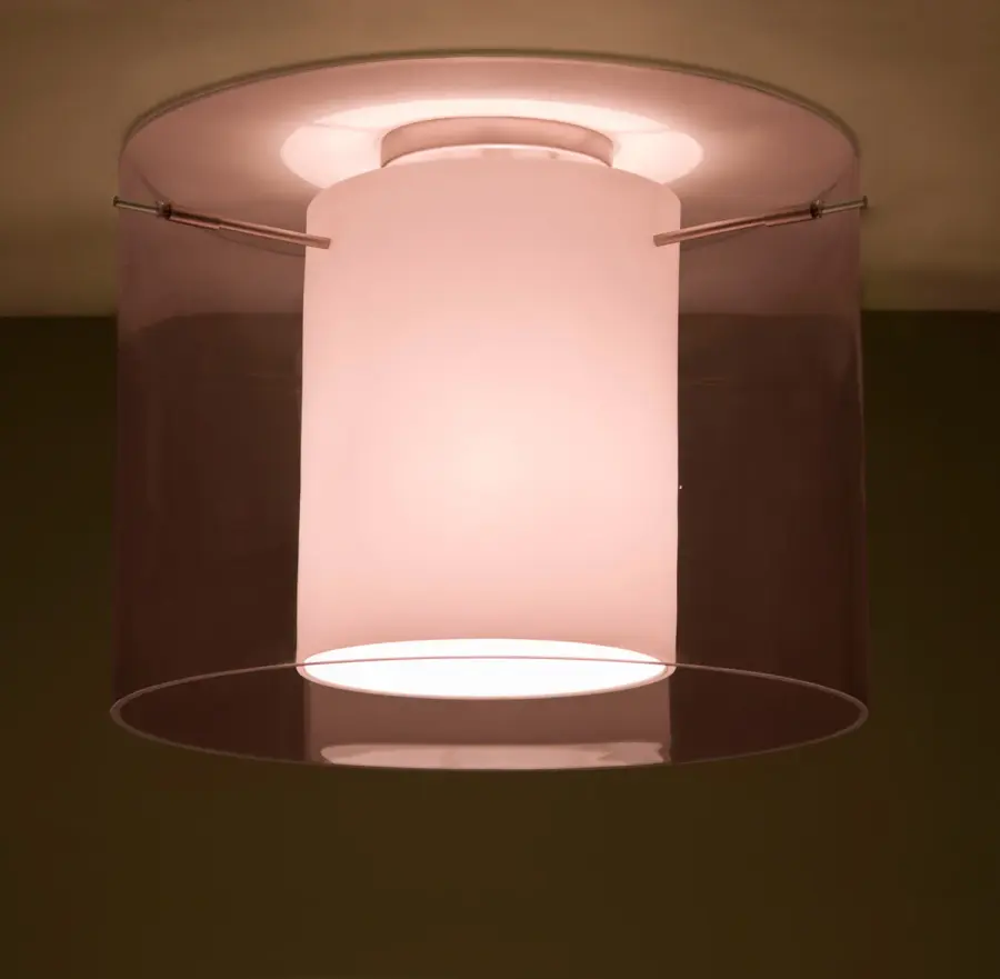 Pahu 16 Semi-Flush Mount - Amethyst/Opal