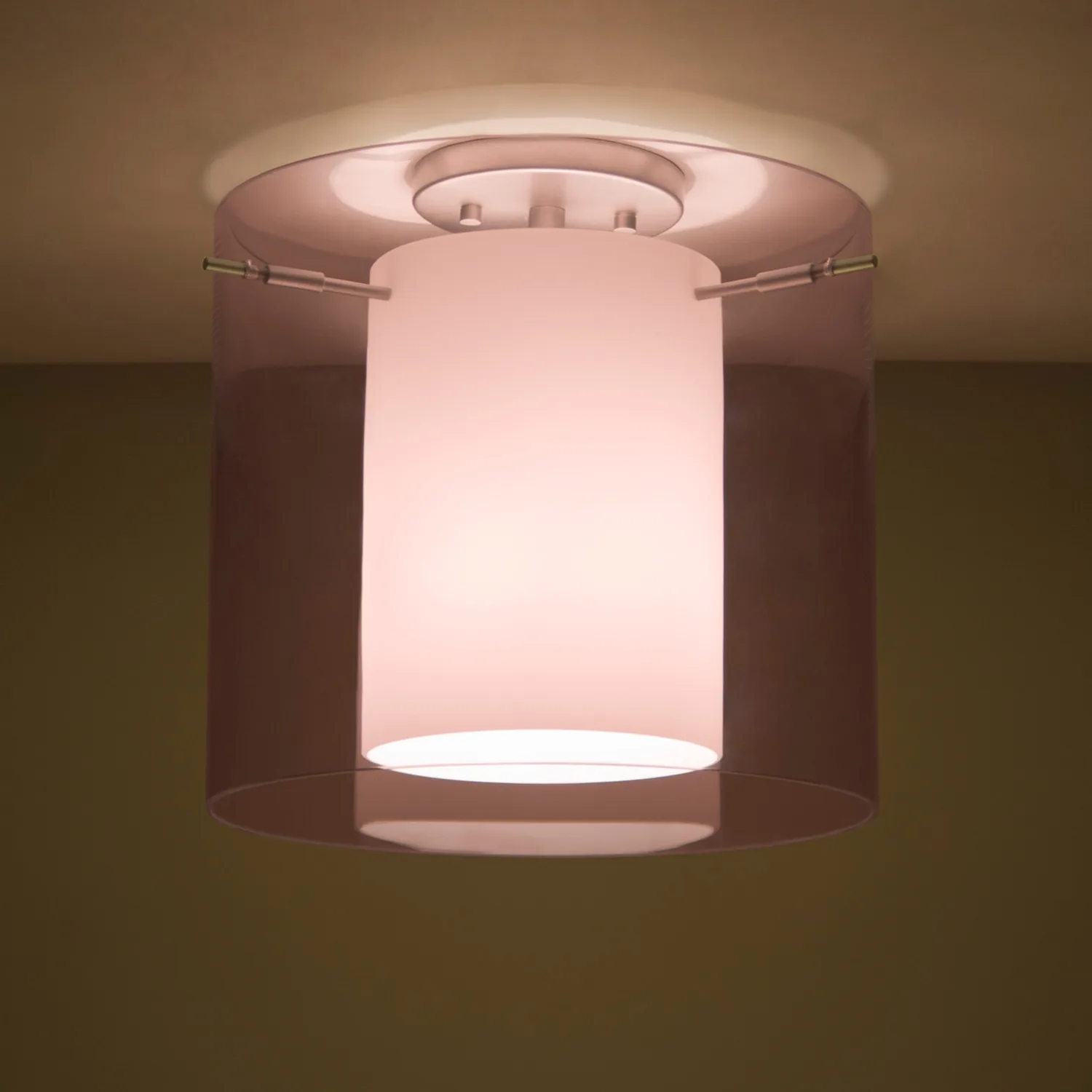 Pahu 12 Semi-Flush Mount - Amethyst/Opal