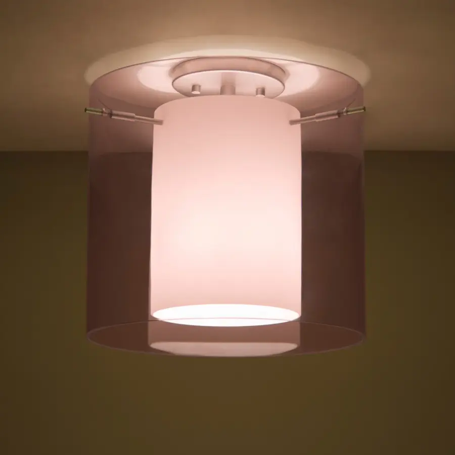 Pahu 12 Semi-Flush Mount - Amethyst/Opal