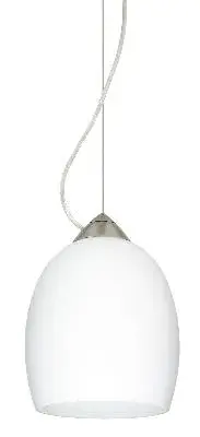 Lucia One-Light Pendant in Satin Nickel