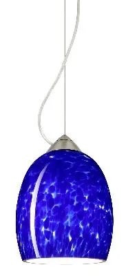 Lucia One-Light Pendant in Satin Nickel