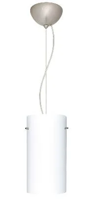 Tondo One-Light Pendant in Satin Nickel