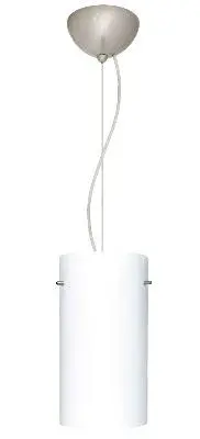Tondo One-Light Pendant in Satin Nickel
