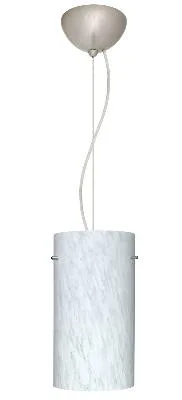 Tondo One-Light Pendant in Satin Nickel