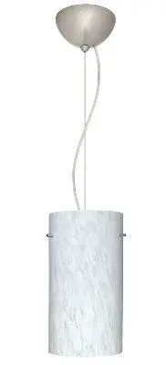 Tondo One-Light Pendant in Satin Nickel