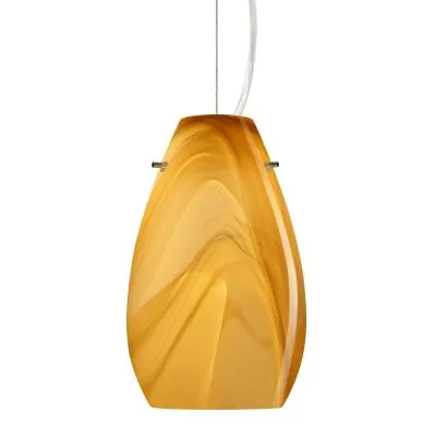 Pera 1-Light Mini Pendant in Satin Nickel