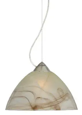 Tessa One-Light Pendant in Satin Nickel