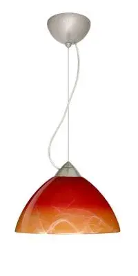 Tessa One-Light Pendant in Satin Nickel