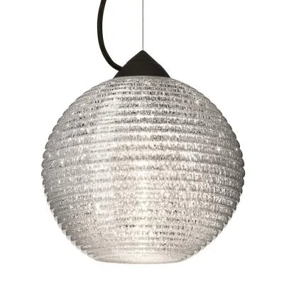 Kristall 8 LED Pendant in Black