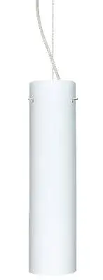 The Stilo pendant delivers clean, contemporary style in a compact 4-inch profile. Its satin nickel finish and cylindrical glass shade make it ideal for multiples over islands or as accent lighting in smaller spaces.