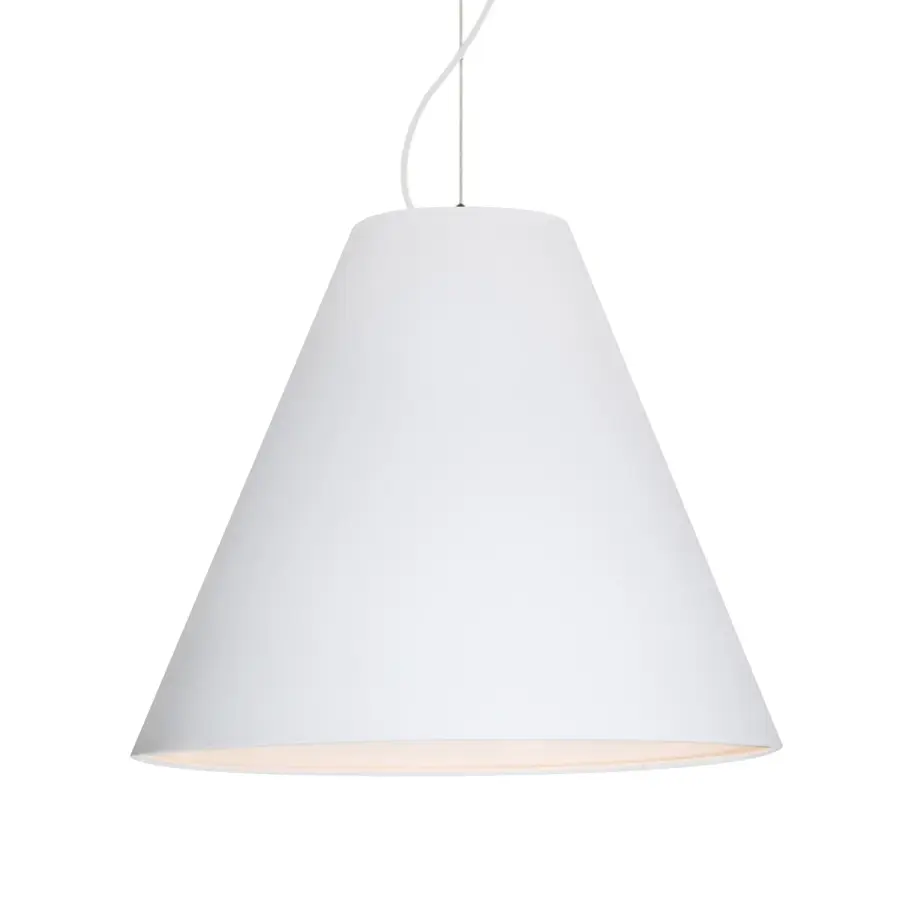 Dylan 20" White Metal Pendant Light