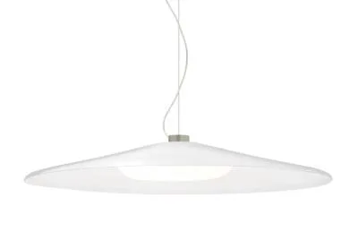 Swan LED Pendant in Satin Nickel