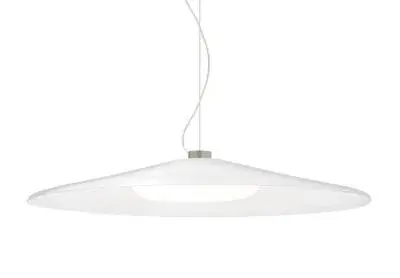Swan LED Pendant in Satin Nickel