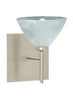 In Satin Nickel by  Besa from the Domi collection.