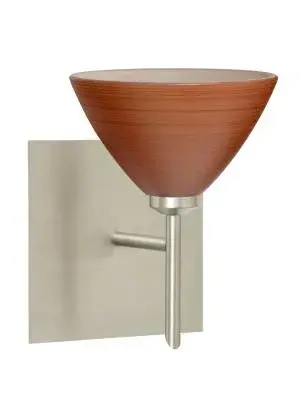 In Satin Nickel by  Besa from the Domi collection.