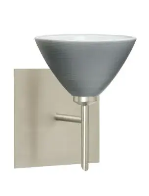In Satin Nickel by  Besa from the Domi collection.