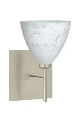 In Satin Nickel by  Besa from the Mia collection.