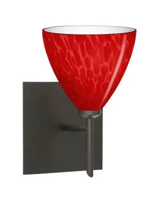 The Mia Mini Sconce with Square Canopy by Besa Lighting