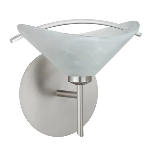 Hoppi 3 Mini Sconce in Marble/Clear Glass