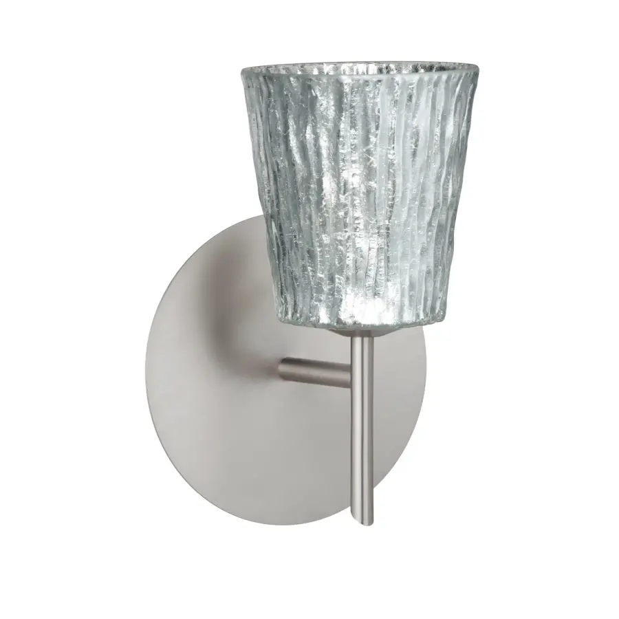 Nico 4 Stone Silver Foil Mini Sconce