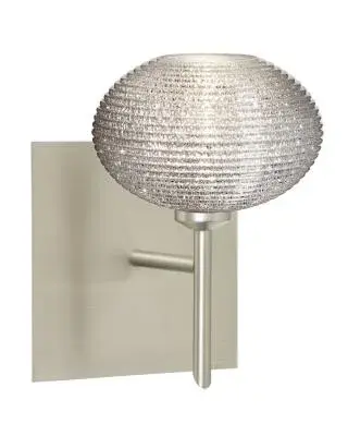 In Satin Nickel by  Besa from the Lasso collection.